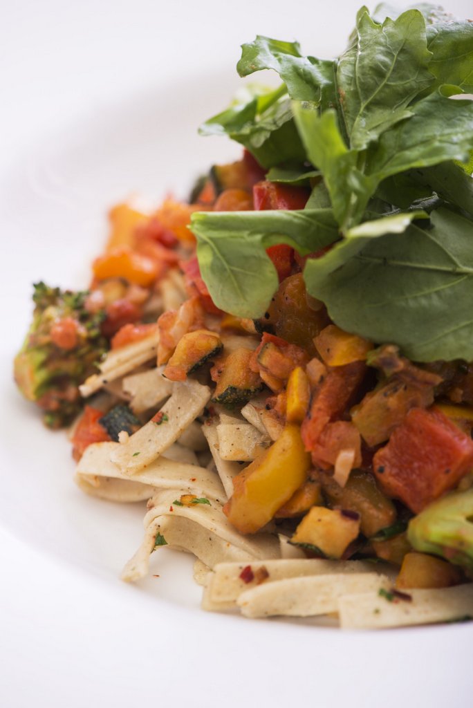1 Jowar Fettucini with Tomato Braised Vegetables