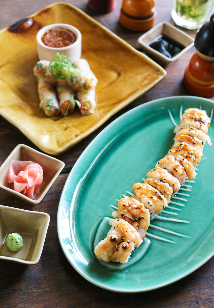 Caterpillar Sushi Roll and Rice Paper Rolls - The Fatty Bao - Photo Courtesy Kunal Chandra