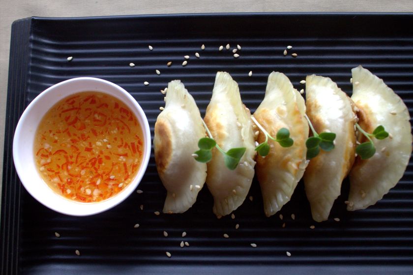 Sesame chicken potstickers