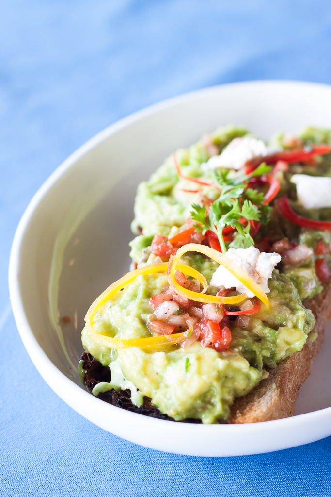 Avocado Toast tomato salsa feta cheese